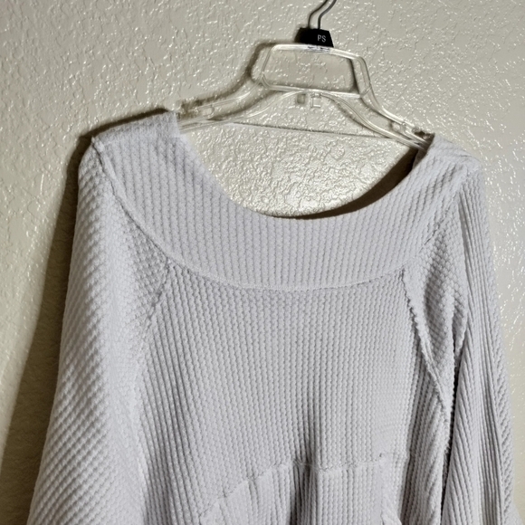 Free People We The Free Westend Thermal Top white sz Xs - Picture 3 of 8